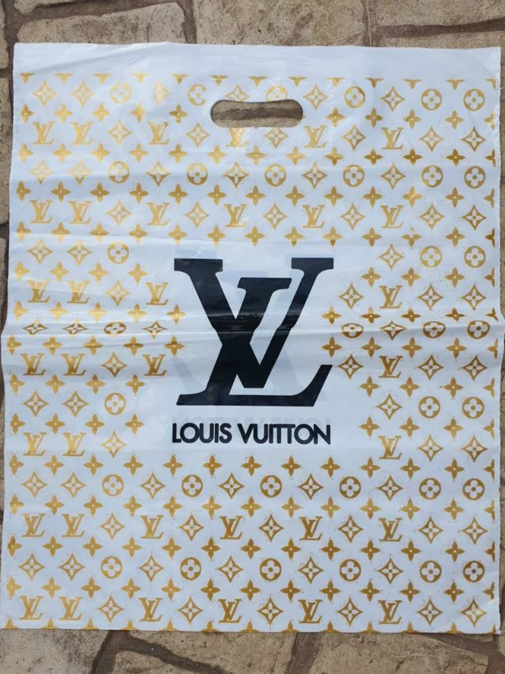 Fashion Plastic Shopping Bag Logo Luxury Boutique Gift Packaging 20 x 16 Inches